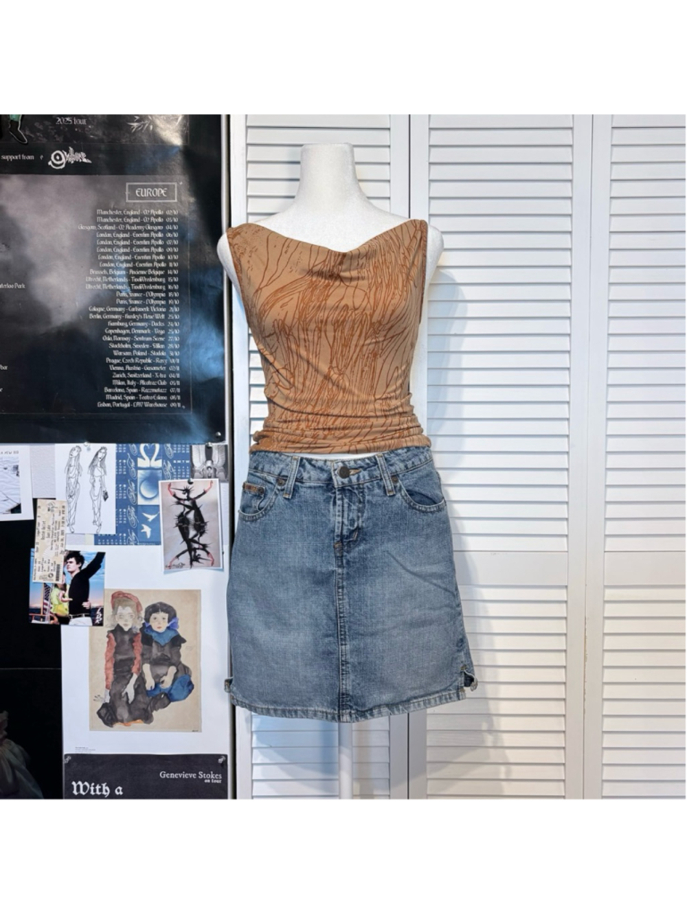 LEI denim mini skirt